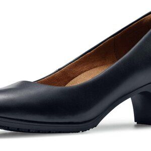 Slip-Resistant High Heel Pumps Comfortable Work Shoes Water-Resistant